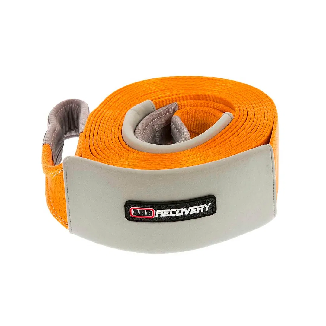 ARB715LB – ARB USA Recovery Strap, 4-1/8 Inch x 30 Foot 33,000 Pound Capacity Without Sleeve Orange Nylon